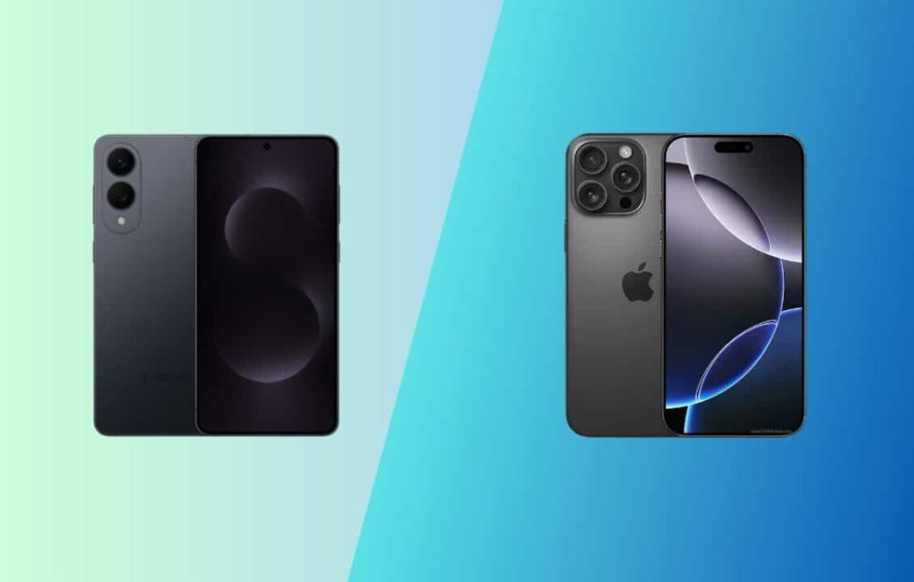 مقارنة بين هاتفي Galaxy S25 Edge و iPhone 16 Pro Max