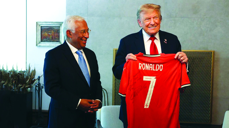 هدية من رونالدو إلى ترامب «من أجل السلام»