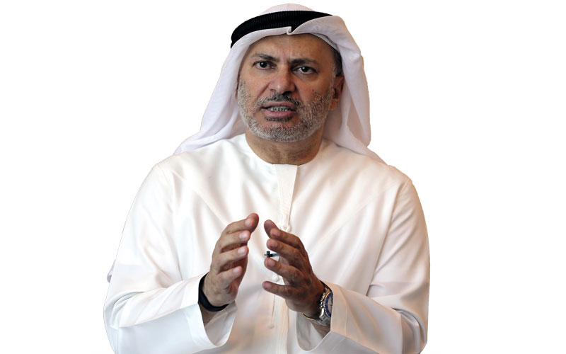 أنور قرقاش: موقفنا تجاه الحقوق الفلسطينية ثابت