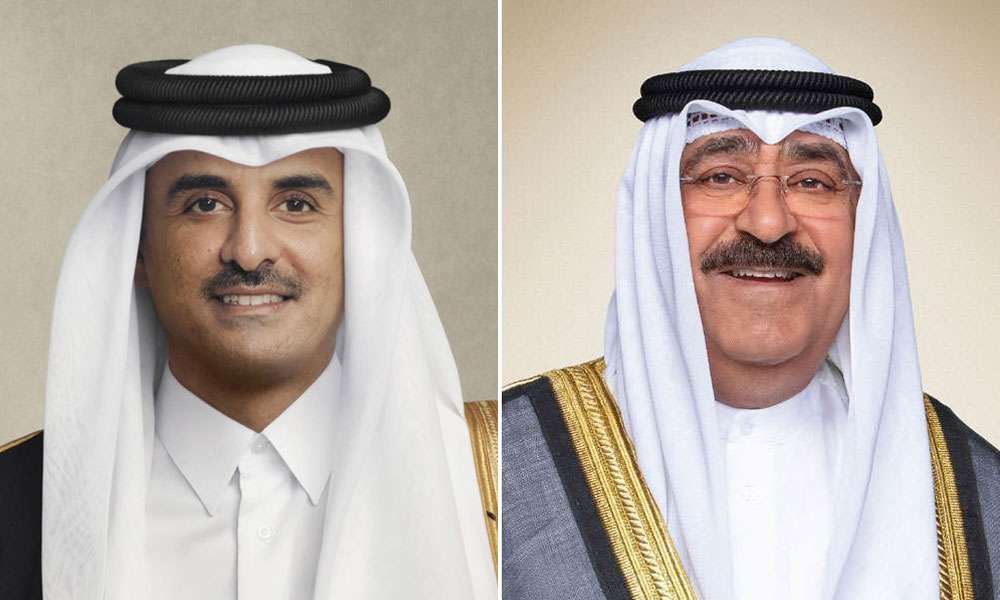 أمير الكويت: أمن واستقرار قطر جزء لا يتجزأ من أمن واستقرار الكويت