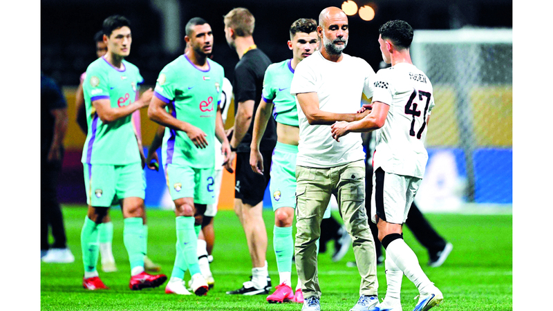 غوارديولا يشيد بأداء لاعبيه القوي أمام العين