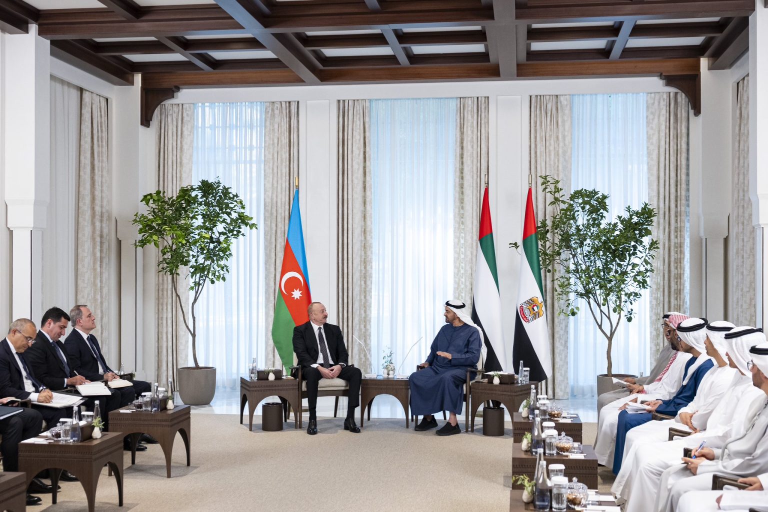 رئيس الدولة: اتفاقية الشراكة مع أذربيجان تعكس نهج الإمارات في بناء علاقات تنموية مستدامة