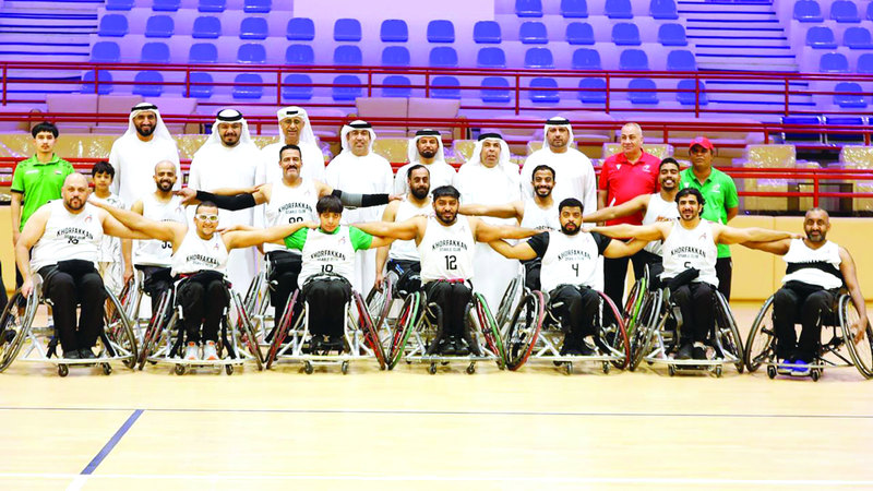 12 لاعباً يمثلون «خورفكان للمعاقين» في بطولة غرب آسيا لكرة السلة