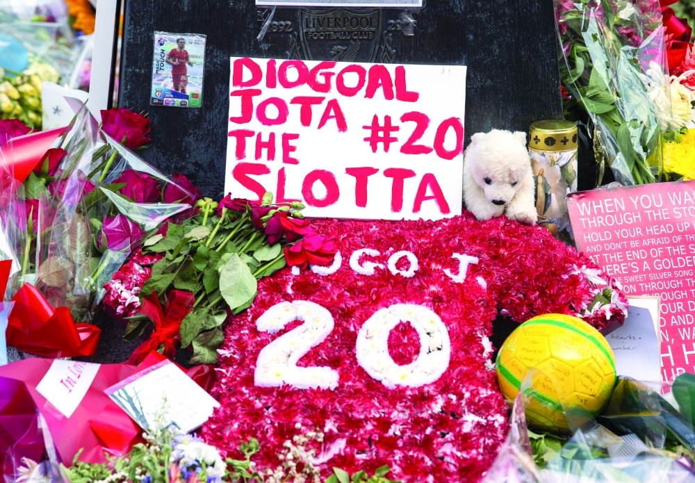 ليفربول يسحب القميص رقم 20 تكريماً للراحل جوتا