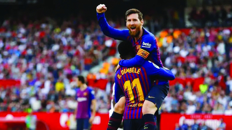 ديمبيلي يختار ميسي «أعظم الفائزين بالكرة الذهبية»