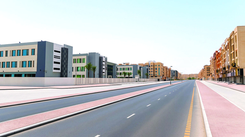 بلدية عجمان تفتتح مشروع تطوير شارع الهجن جزئياً لخدمة «مدارس التلة»