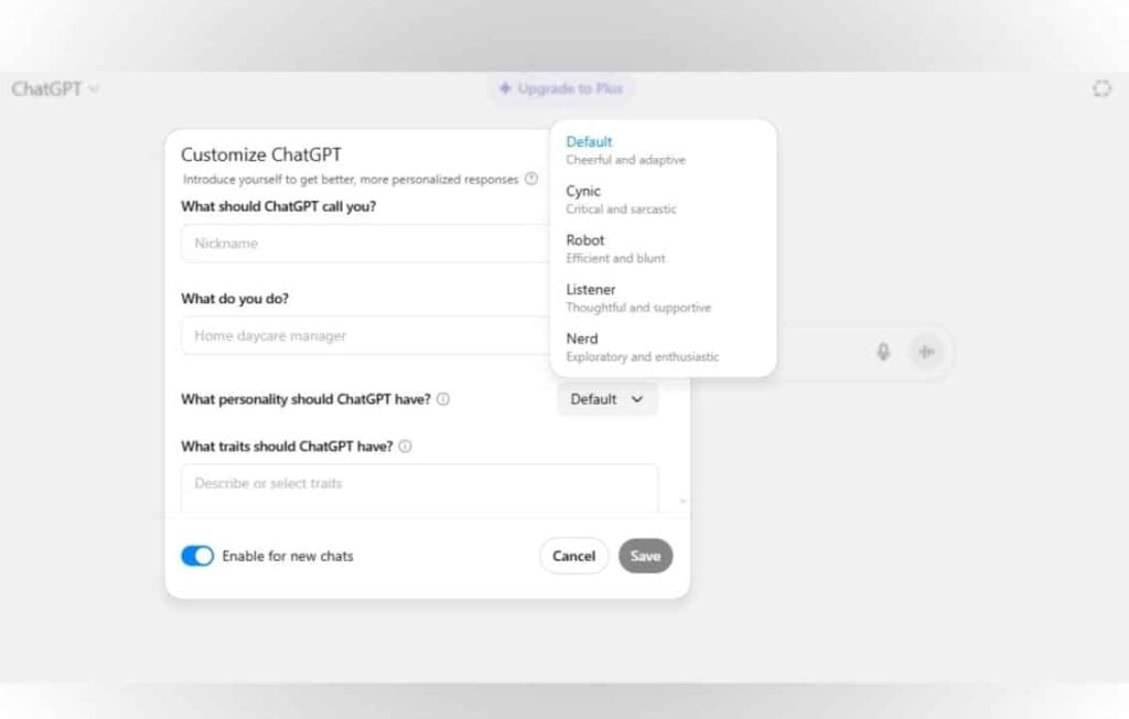 ChatGPT يحصل على أربع شخصيات جديدة.. إليك كيفية استخدامها
