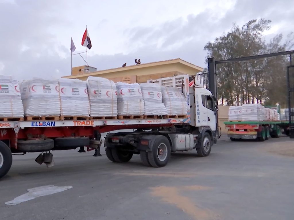 أكثر من 10,000 طن من المساعدات الإماراتية دخلت إلى قطاع غزة منذ فتح المعابر