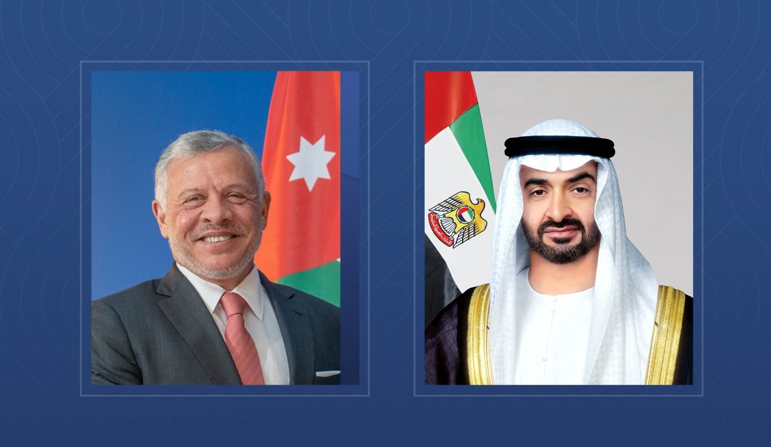 رئيس الدولة وملك الأردن يبحثان العلاقات الأخوية والتطورات الإقليمية