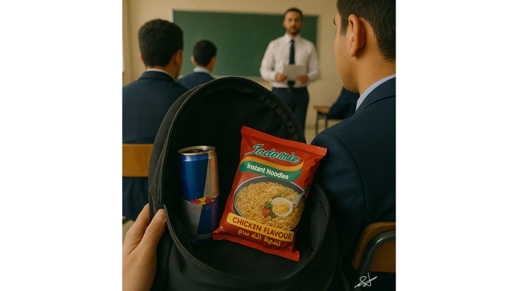 مخالفات غذائية.. طلبة «يتفننون» في إخفاء «الماتشا» و«الإندومي» داخل الحقائب المدرسية