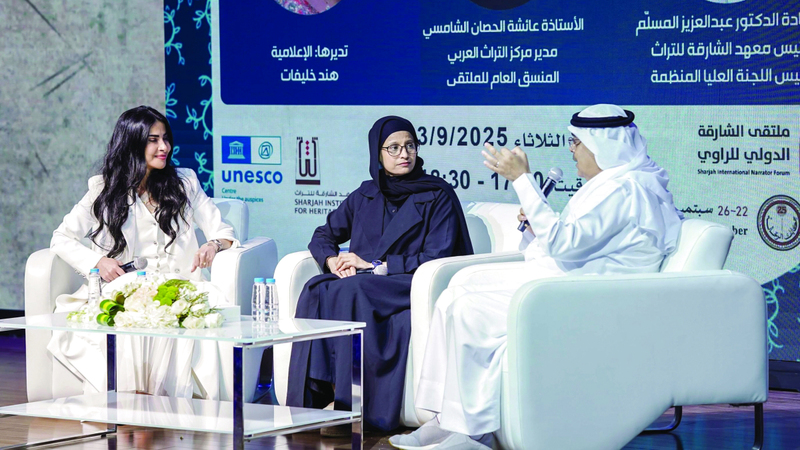 «الشارقة للراوي» يؤكد ضرورة مواكبة الحداثة لصون التراث