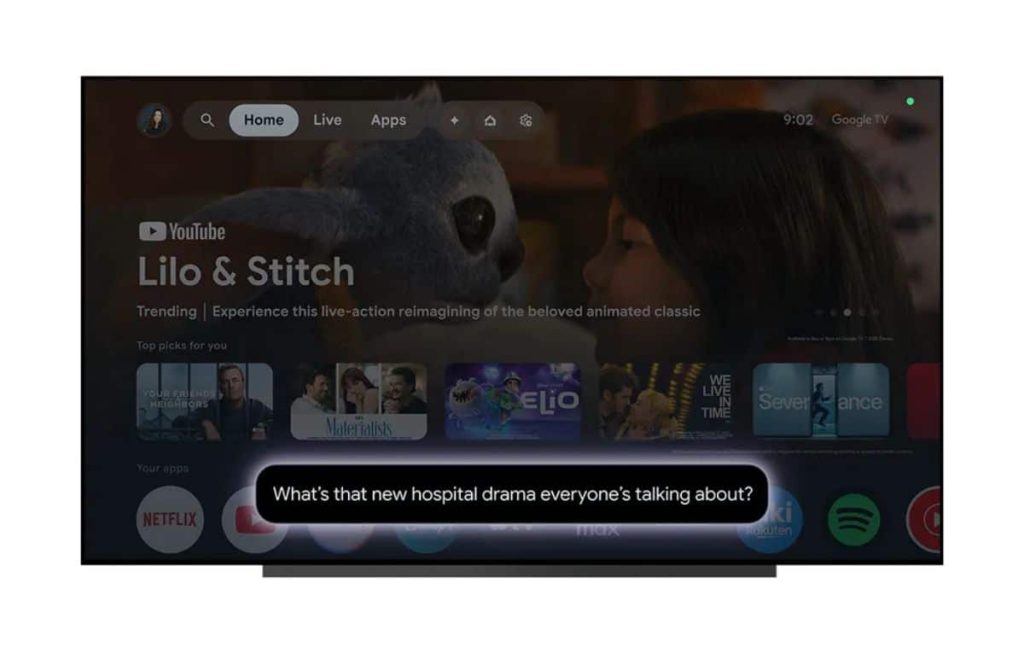 جوجل تبدأ بطرح مساعد Gemini في أجهزة تلفاز Google TV