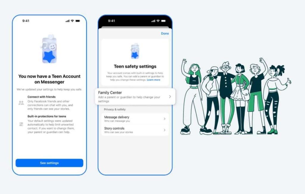 ميتا تطرح الحسابات المخصّصة للمراهقين في فيسبوك وماسنجر عالميًا