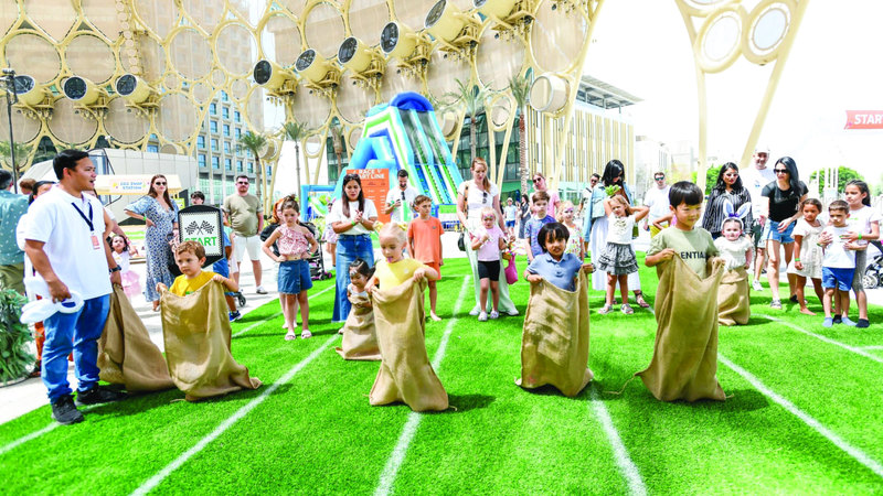 يومان من المرح تحت قبة الوصل في «مدينة إكسبو»