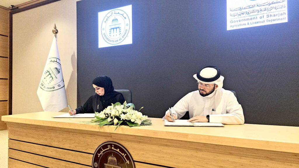 شراكة بحثية بين “زراعة الشارقة” وجامعة الذيد