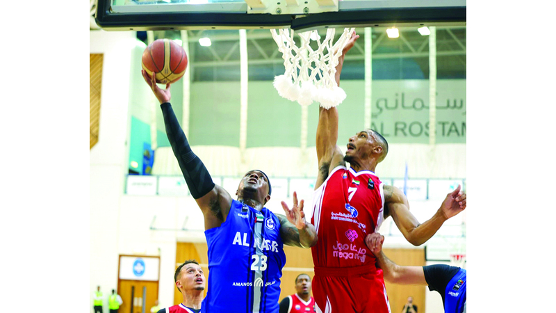 النصر يتحدى «صدارة الشارقة» في دوري السلة اليوم