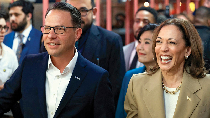 حاكم ولاية بنسلفانيا ينتقد «أكاذيب» كامالا هاريس