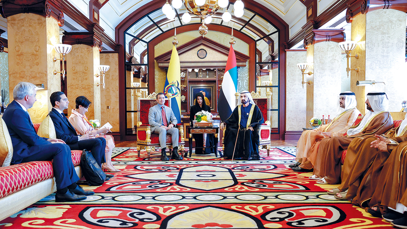 محمد بن راشد ورئيس الإكوادور يؤكدان أهمية ترسيخ أسس السلام على المستويين الإقليمي والعالمي