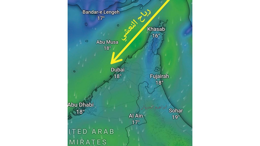 رياح «بنات نعش» وراء انخفاض «الحرارة» في الدولة