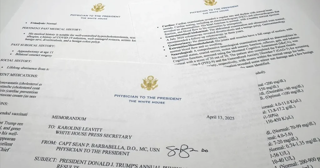 ترمب يدافع عن صحته: نادم على فحص القلب والبطن لأنه أثار الجدل