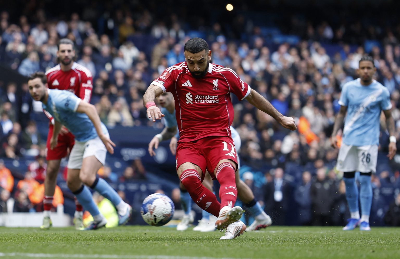 خسارة مذلة لليفربول أمام مانشستر سيتي في ربع نهائي كأس الاتحاد